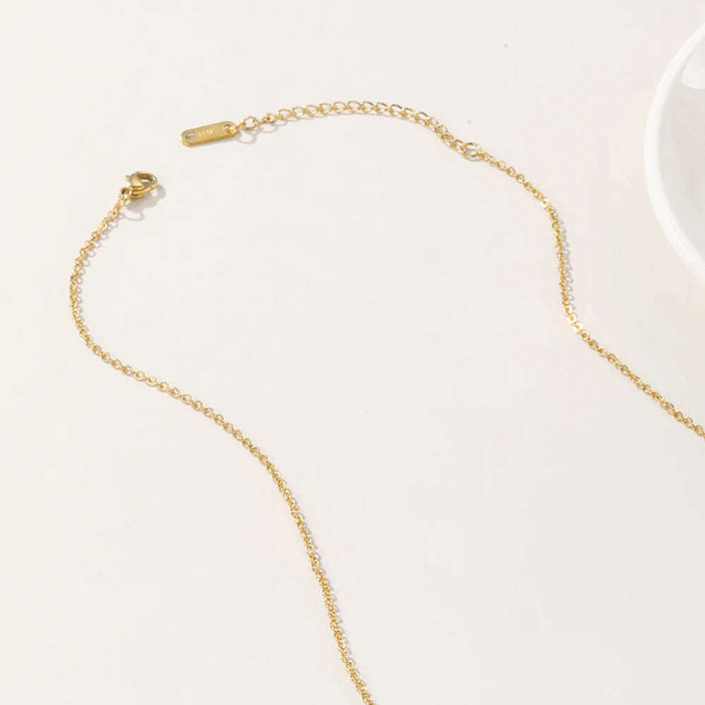 Chain Splice Charm Necklace — 316L Stainless Steel · PS418