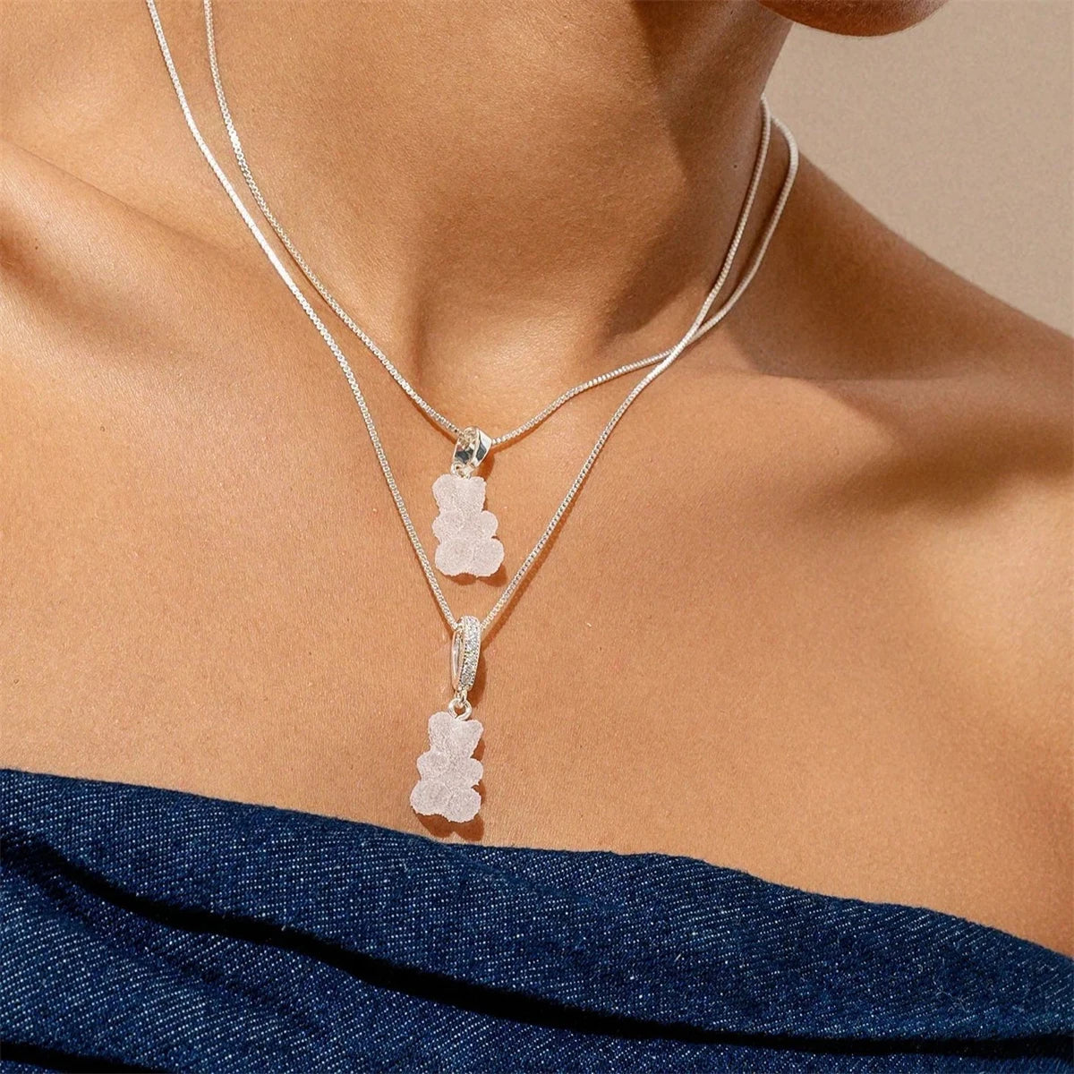 【DIY Pendant】Copper Bear Charm Pendant - PC011