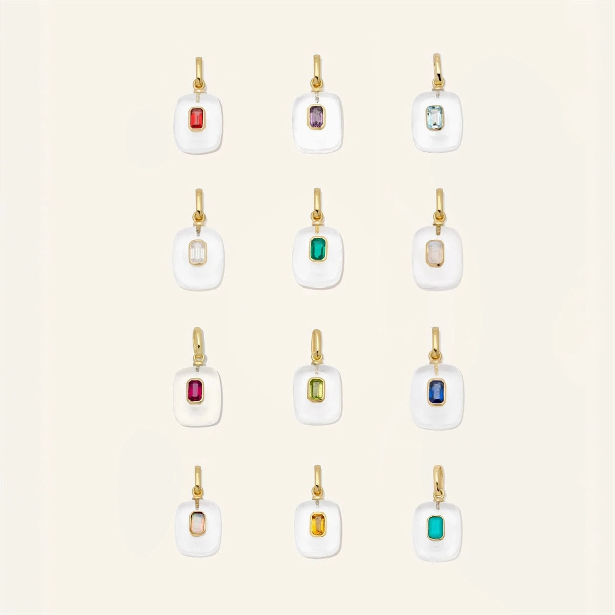 【DIY Pendant】Copper Birthstone Charm Pendant - PC008