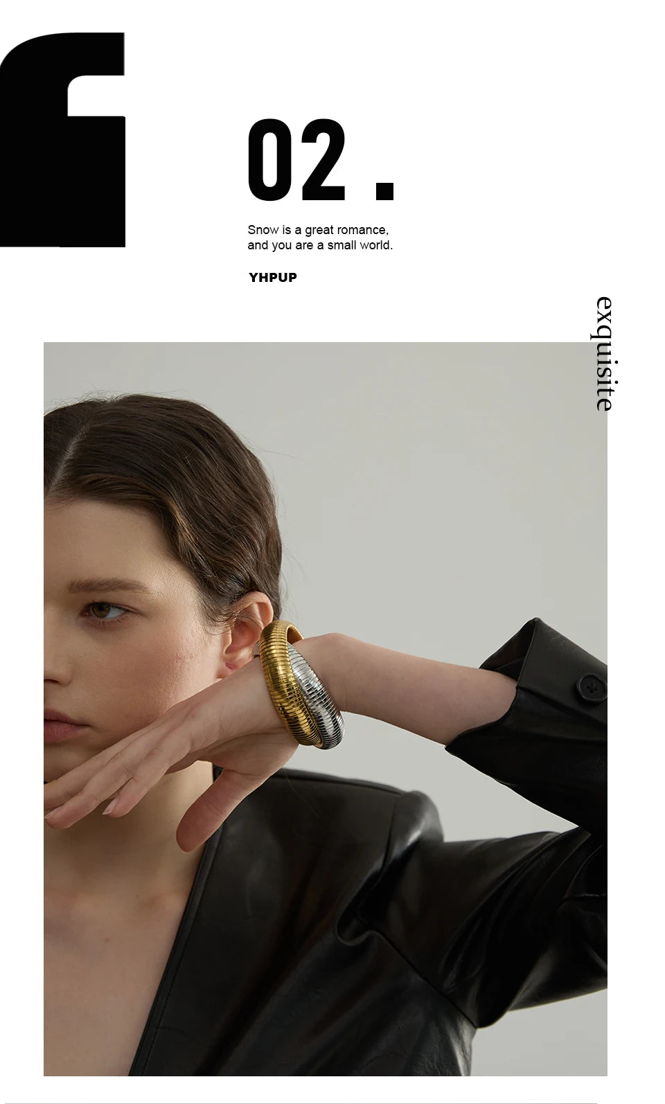Geometric Bracelet — Gold-Plated Stainless Steel · PS1829