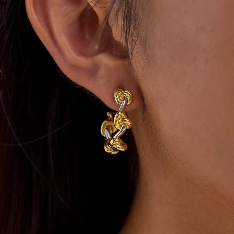 Dancing Figure Drop Earrings — Stainless Steel · PS108