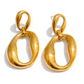 Geometric Earrings — 18K Gold-Plated Stainless Steel · PS1738