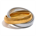 Geometric Bracelet — Gold-Plated Stainless Steel · PS1829