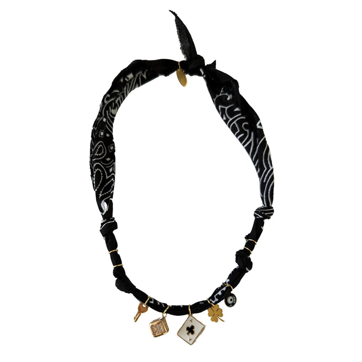 Dopamine leopard print velvet rope chain with pendant starfish, small fish, shell, sun, fashionable design necklace for women