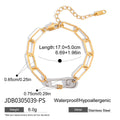 Two-Tone Mixed Chain Bracelet — Stainless Steel · PS021