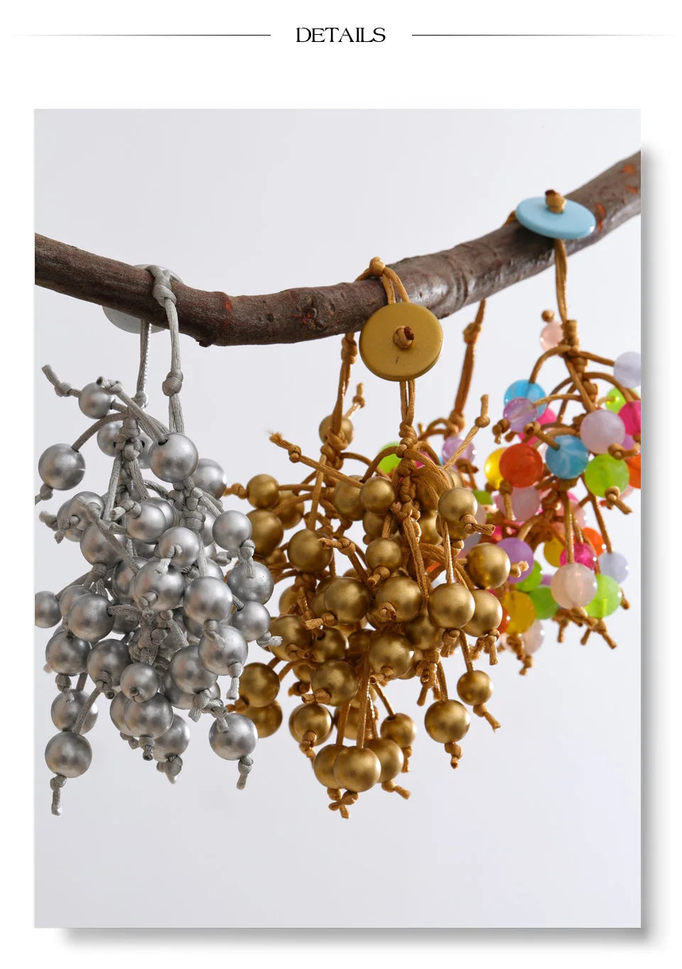 Resin beaded multi-color bracelet in resin.