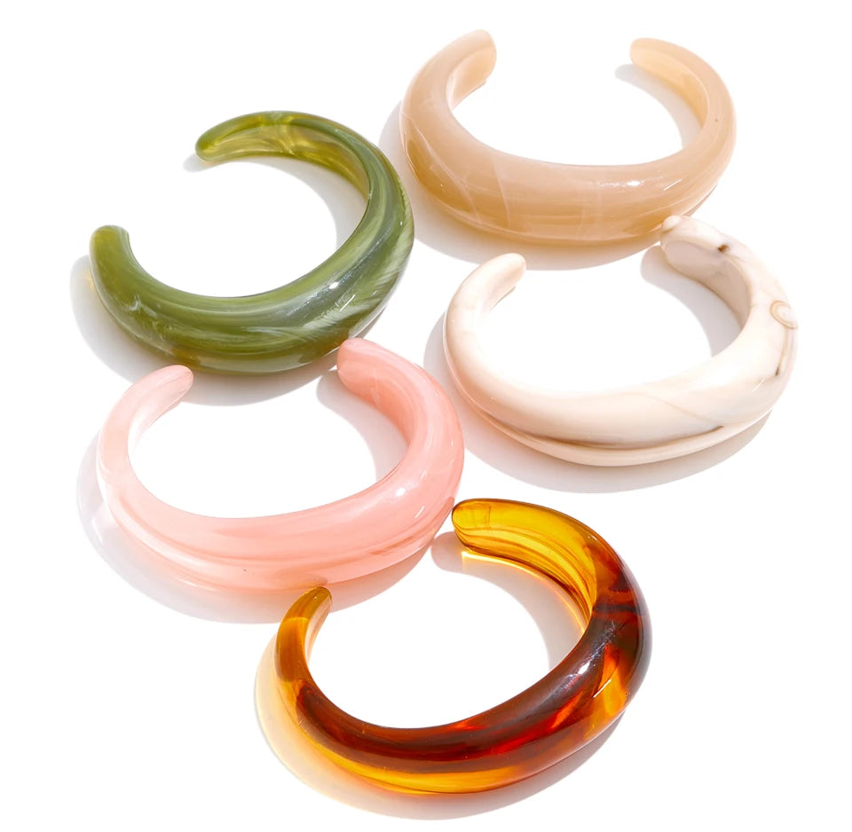 Resin Acrylic Geometric Bracelet — Resin with Acrylic · PA67