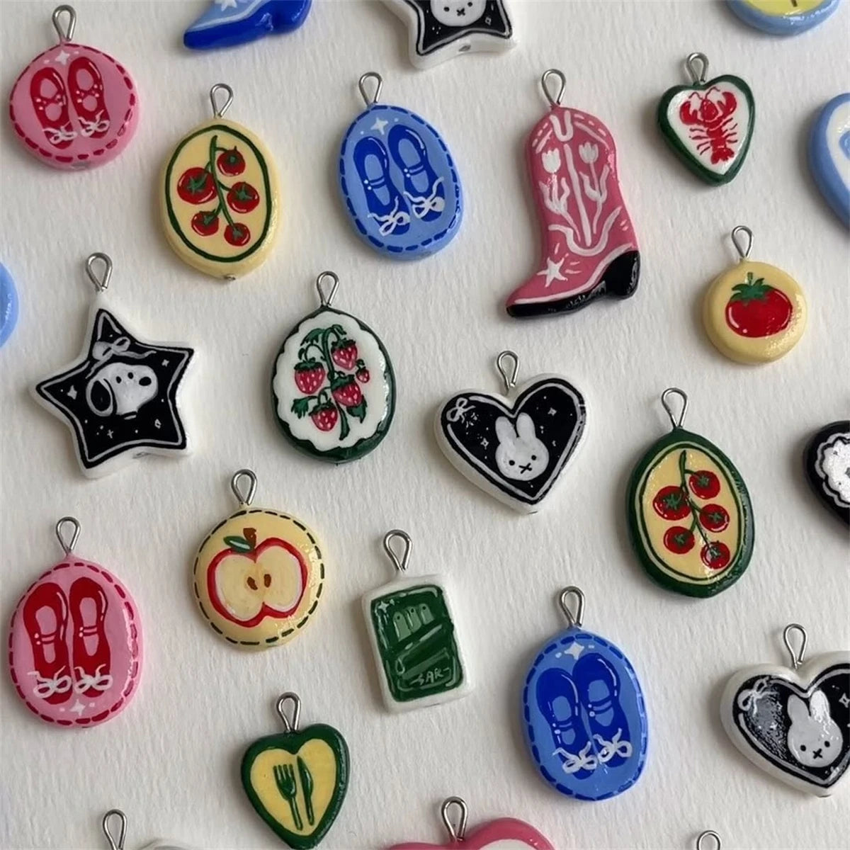 【DIY Pendant】Copper Colorful Charm Pendant - PC012