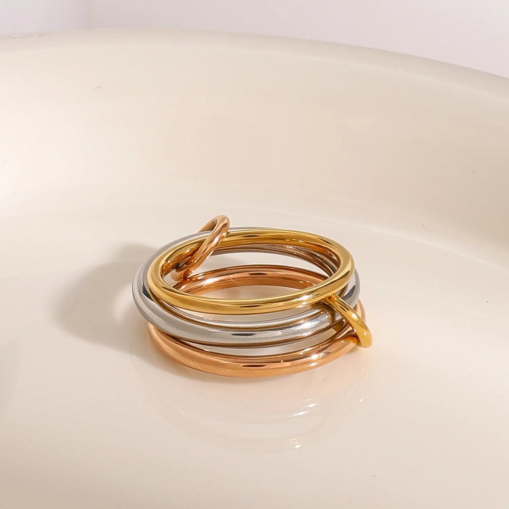 Minimal Stacking Ring Stack — Stainless Steel · PS262