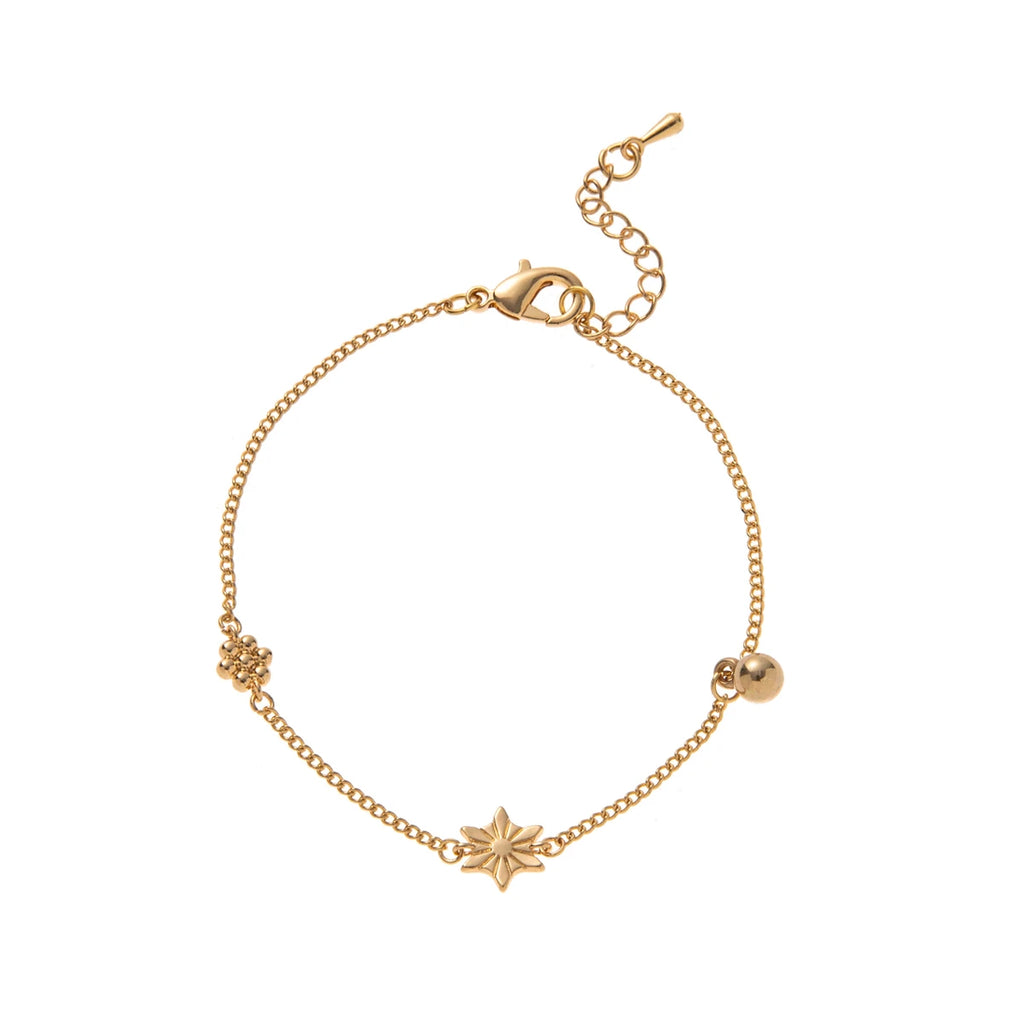 Valentine's Day fashionable heart-shaped high-end zircon-encrusted gold-plated adjustable bracelet