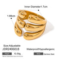 Irregular Open Ring — Stainless Steel · PS321