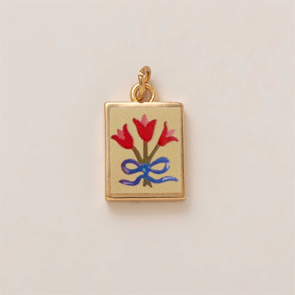 【DIY Pendant】Copper Floral Charm Pendant - PC006