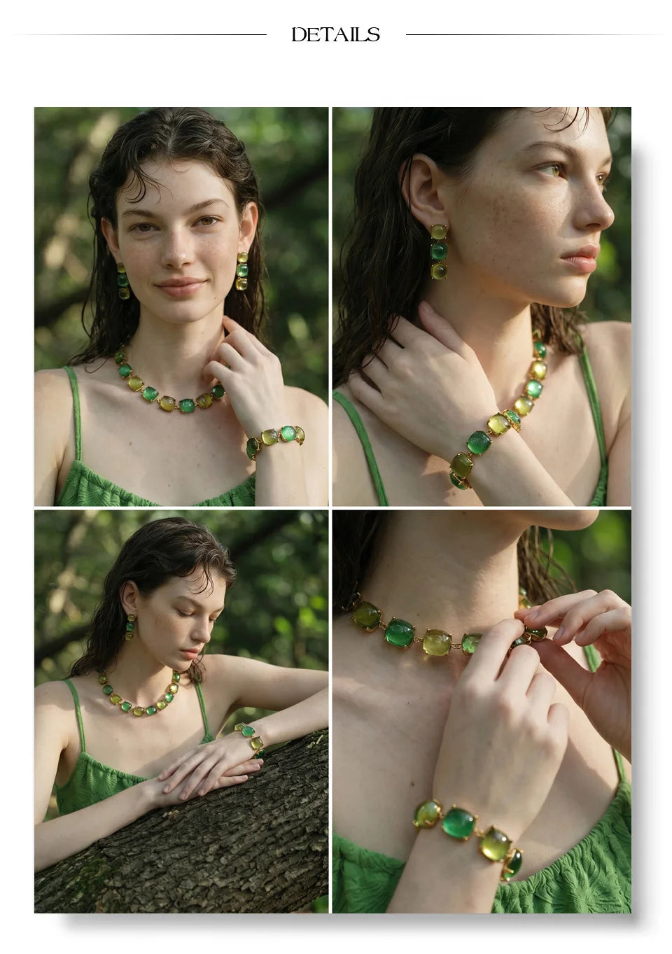 Resin acrylic multi-color earrings in gold-plated stainless steel with resin and acrylic.