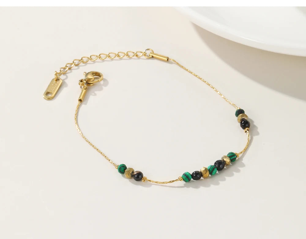 Beaded Chain Bracelet — 316L Stainless Steel · PS439