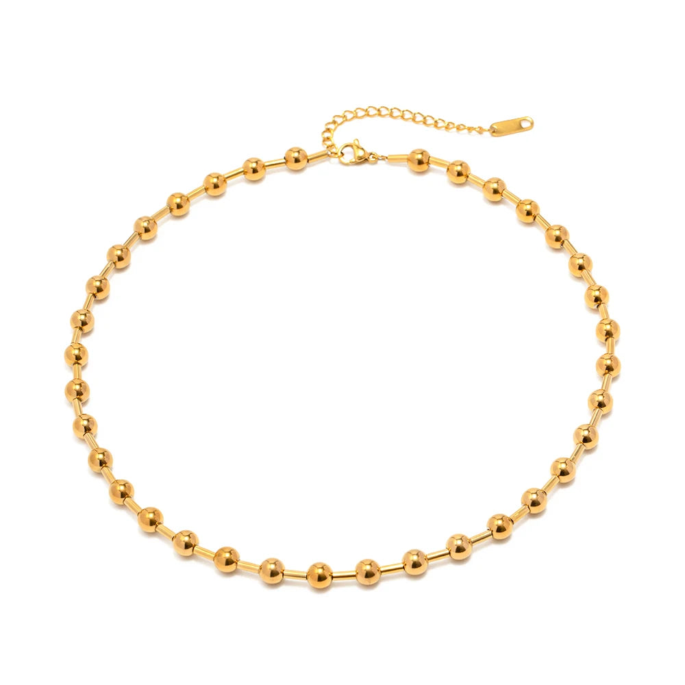 Bead Chain Necklace — Stainless Steel · PS280