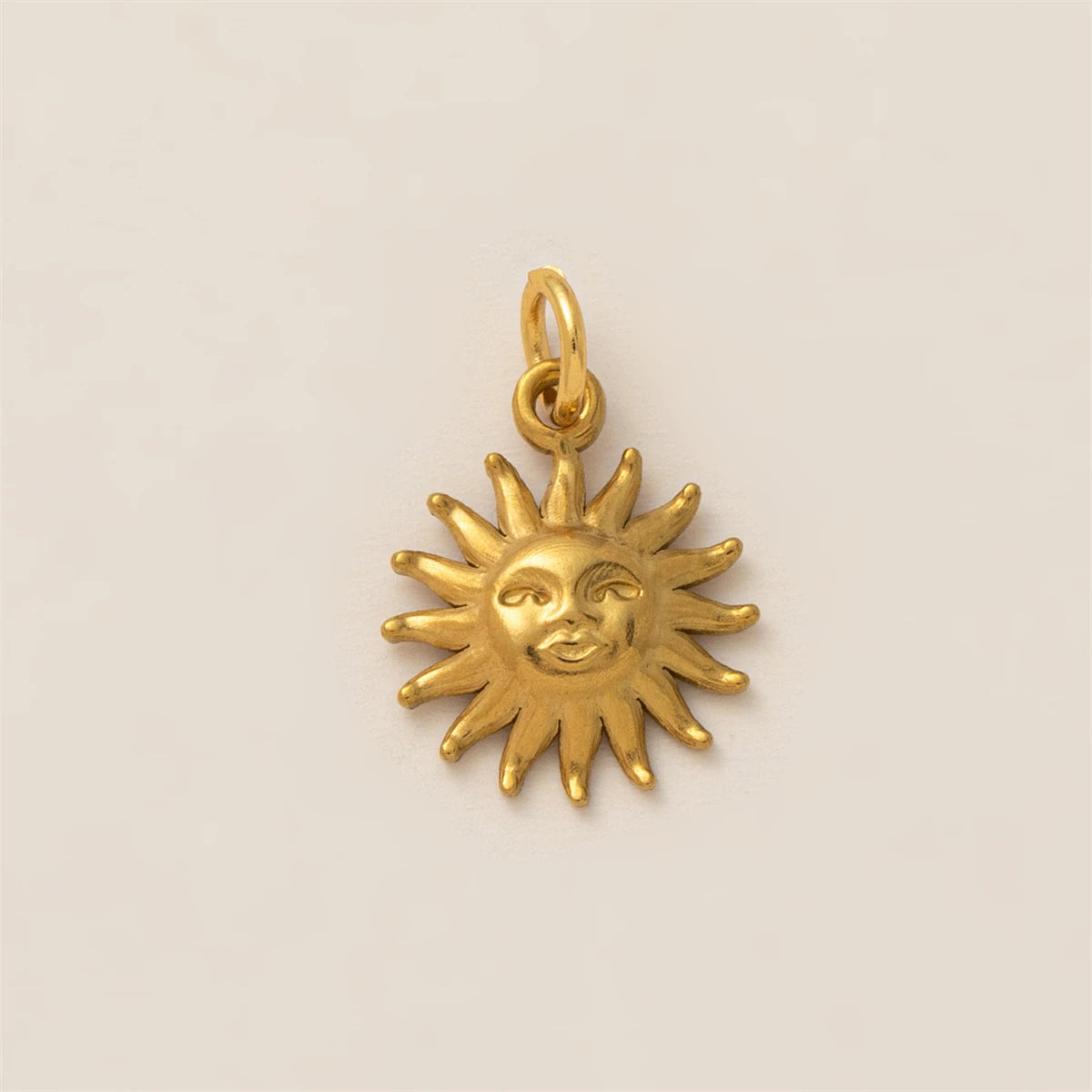 【DIY Pendant】Gold Plated Copper & Stainless Steel Celestial Charm Pendant - PC014