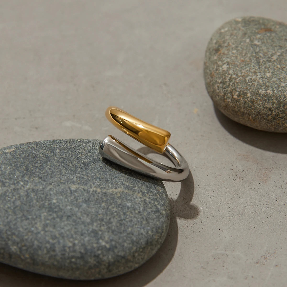 Dual Color Line Ring — Stainless Steel · PS300