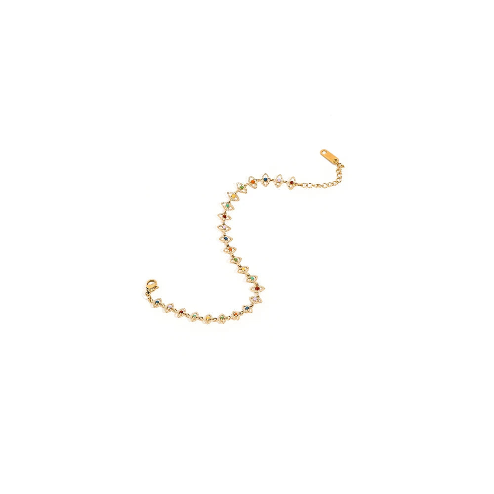Colorful Enamel Choker Necklace — 316L Stainless Steel · PS403