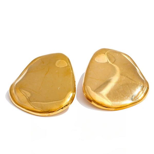Geometric Earrings — Gold-Plated Stainless Steel · PS1530
