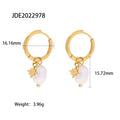 Pearl Drop Earrings — 316L Stainless Steel · PS081