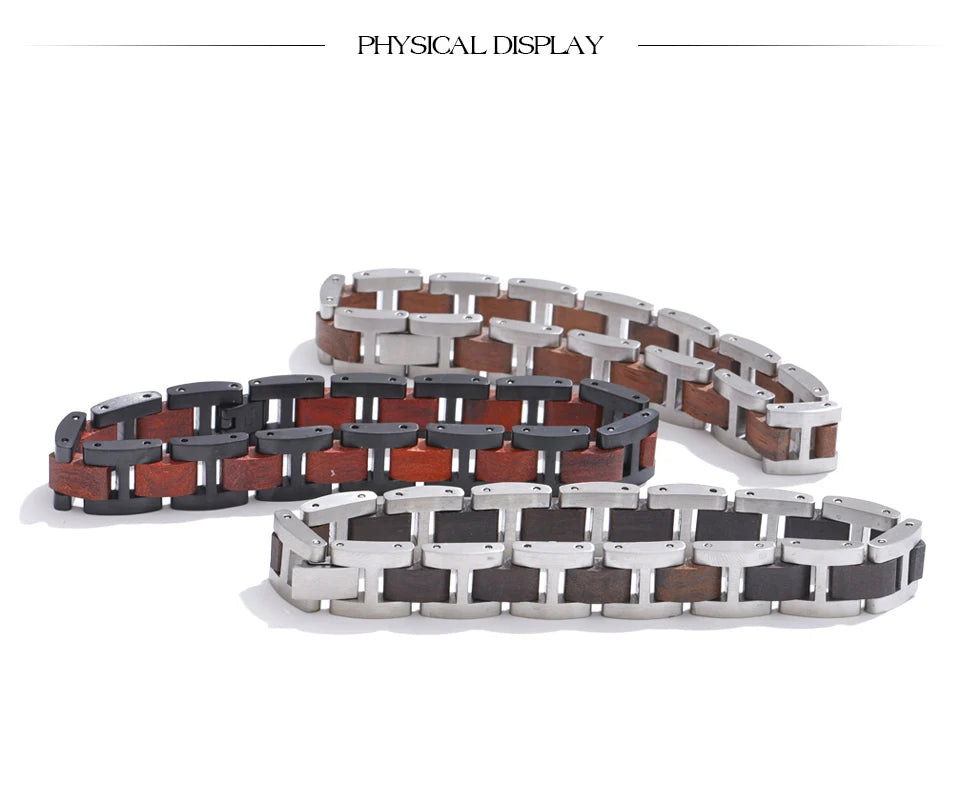 Vintage Geometric Chain Bracelet — Gold-Plated Stainless Steel · PS2204