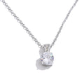 Cubic zirconia geometric necklace in gold-plated stainless steel with cubic zirconia.