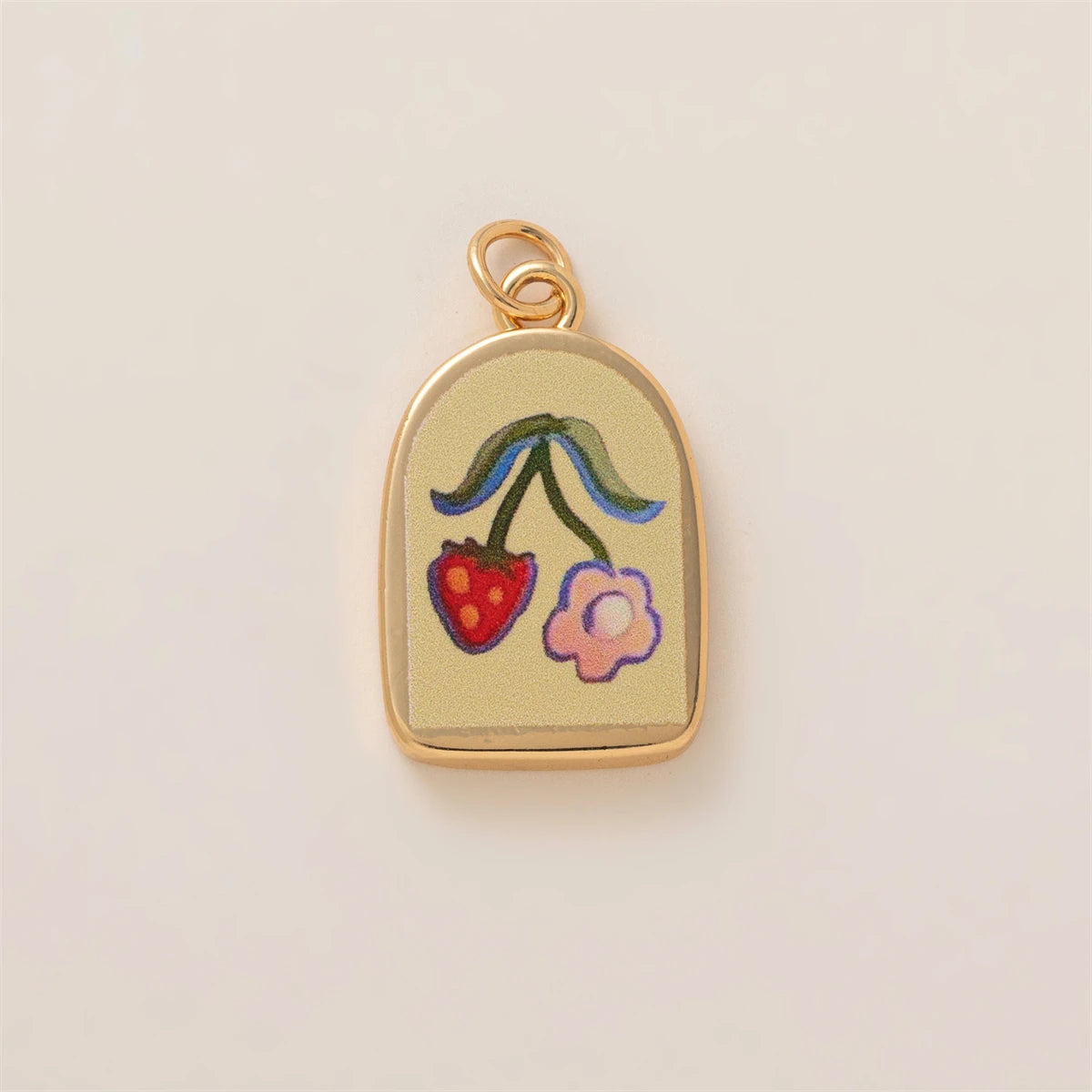 【DIY Pendant】Copper Floral Charm Pendant - PC006
