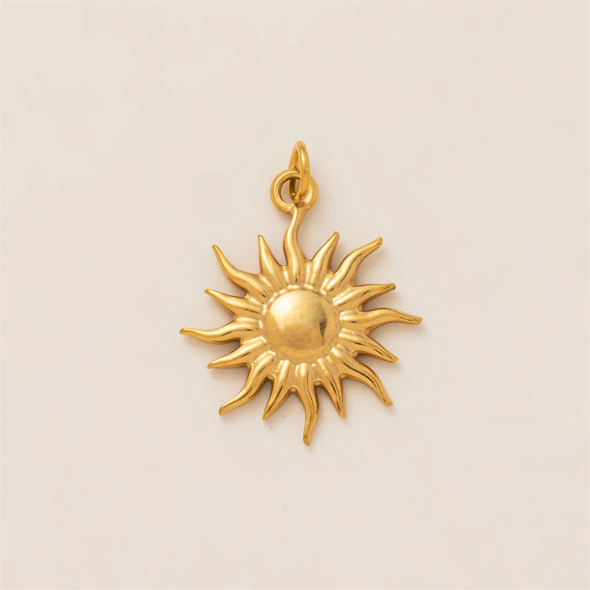 【DIY Pendant】Gold Plated Copper & Stainless Steel Celestial Charm Pendant - PC014