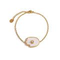 Shell Crystal Charm Necklace Ring — 316L Stainless Steel · PS434