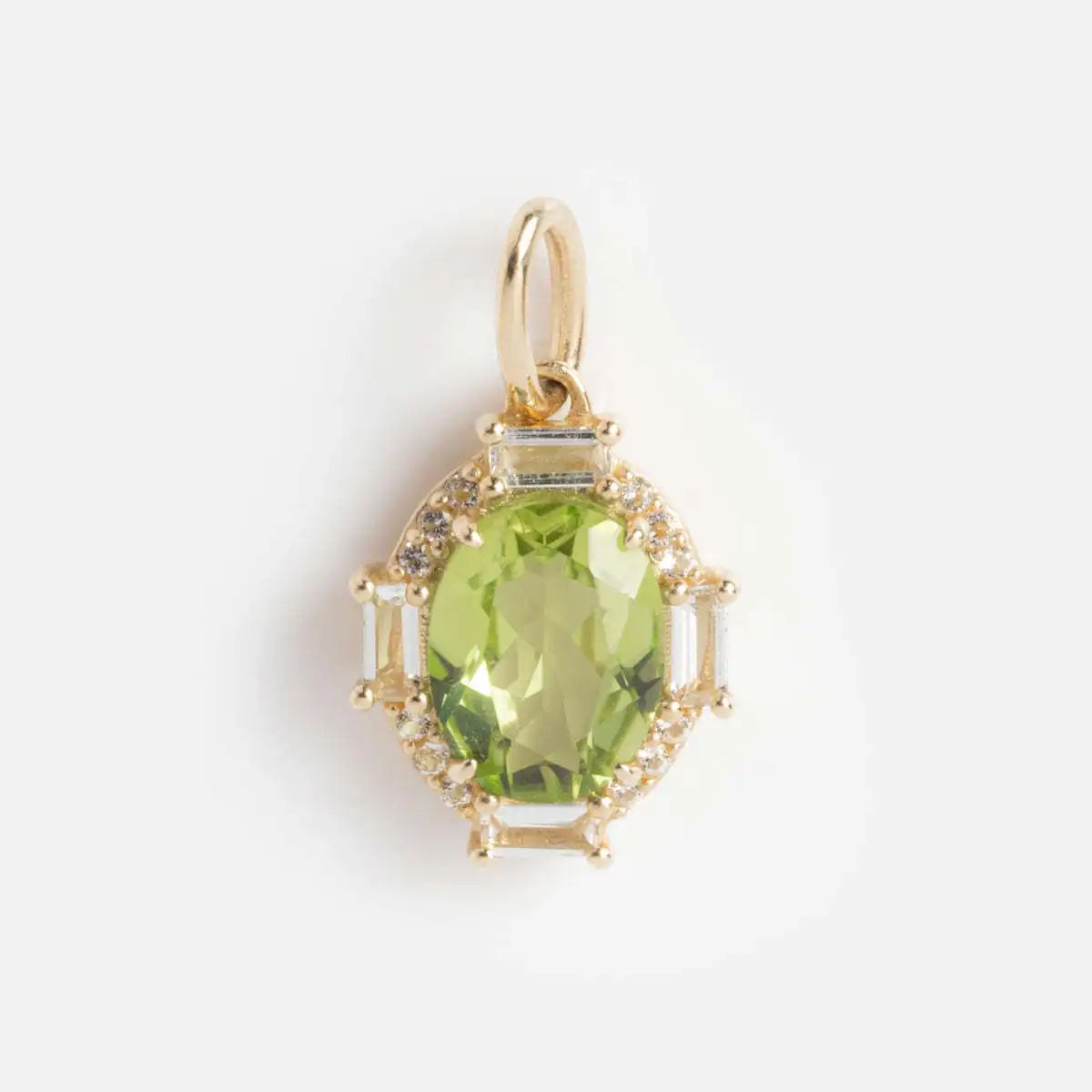 【DIY Pendant】18K Gold Plated Copper Birthstone Charm Pendant - PC010