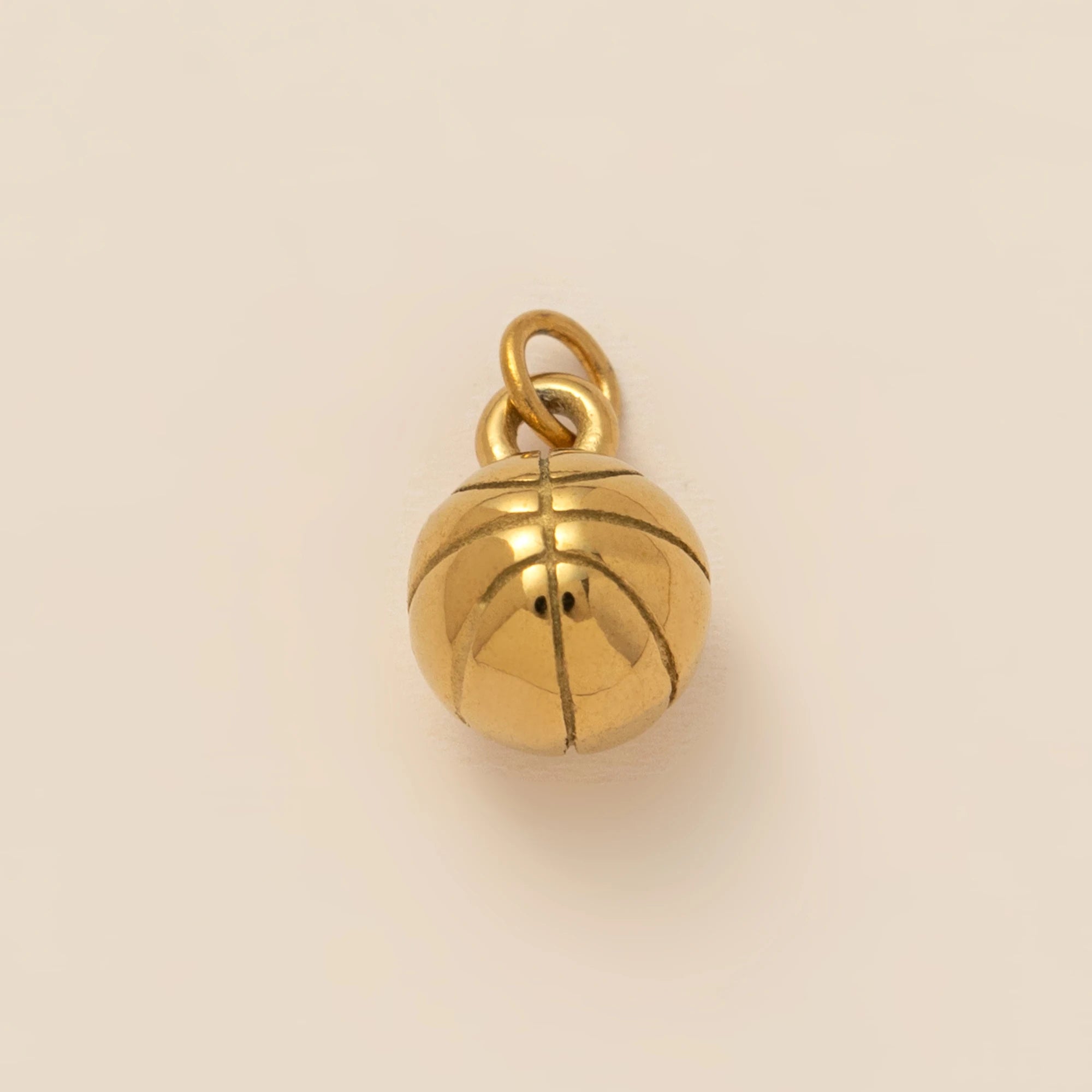 【DIY Pendant】Gold Plated Stainless Steel Sports Charm Pendant - PS024