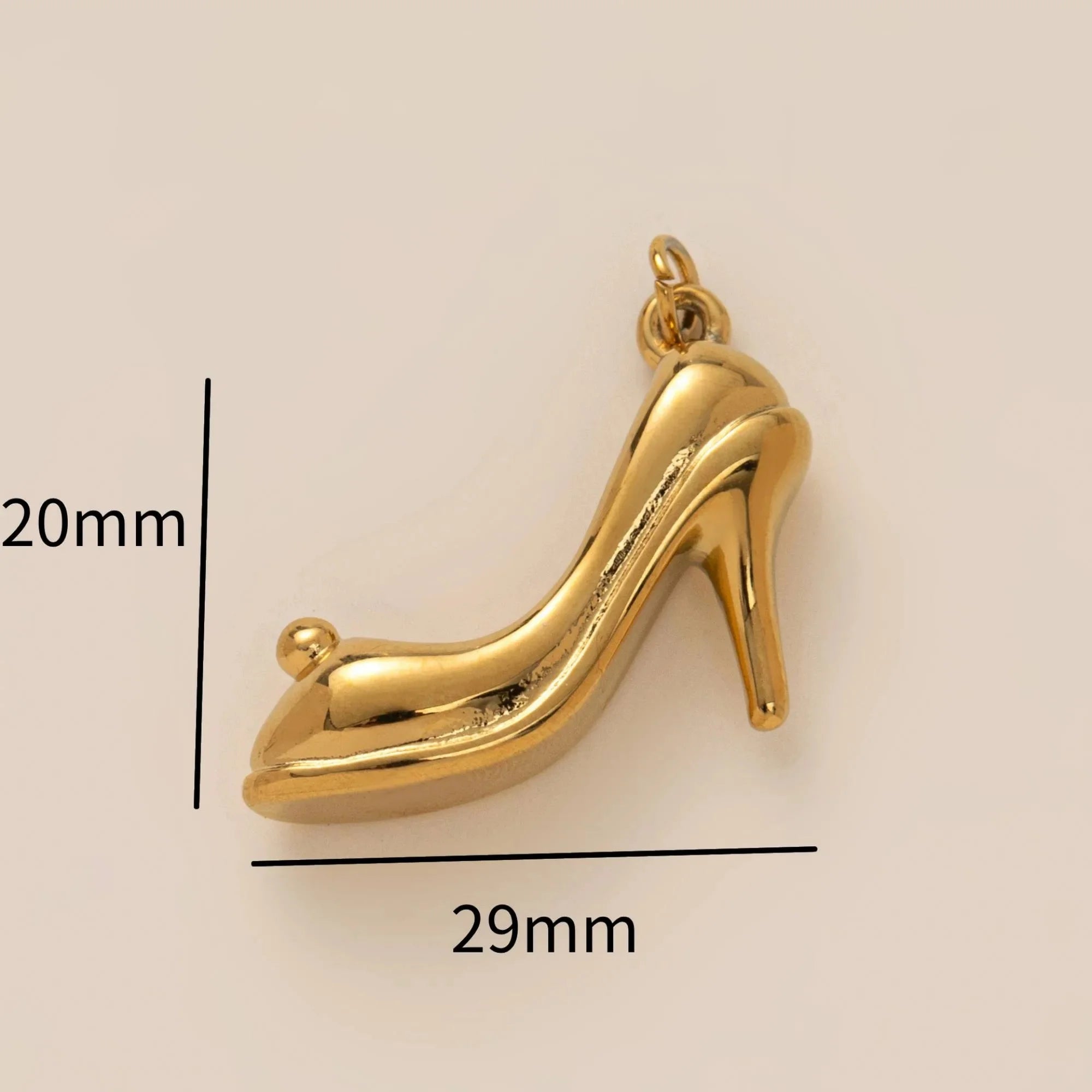 【DIY Pendant】18K Gold Plated Stainless Steel Charm Pendant - PS016