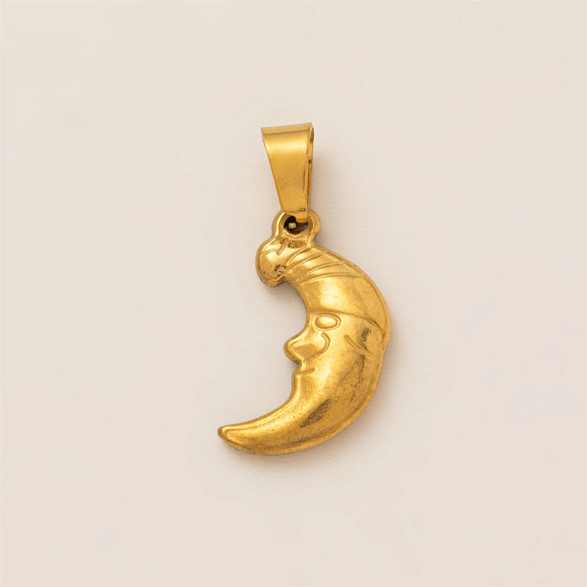 【DIY Pendant】Gold Plated Copper & Stainless Steel Celestial Charm Pendant - PC014