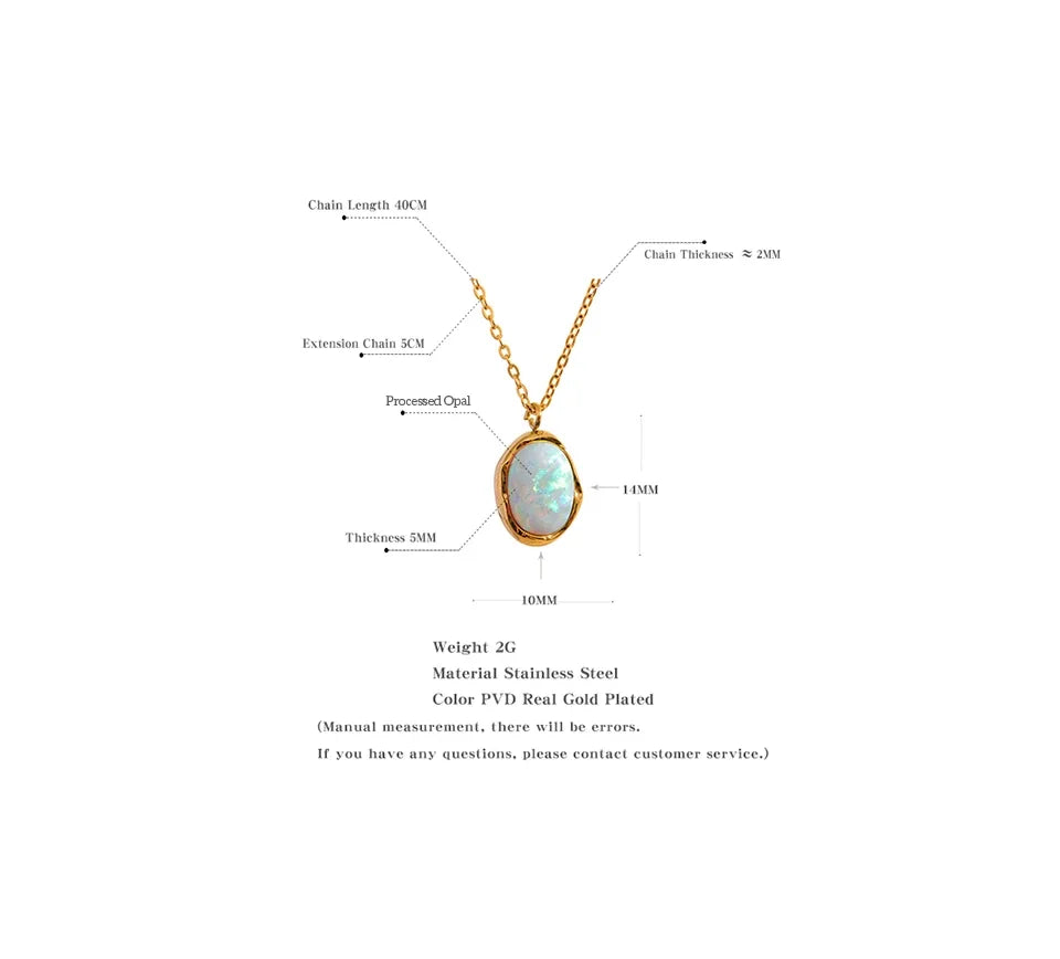 Natural stone minimalist geometric necklace in gold-plated stainless steel with natural stone.
