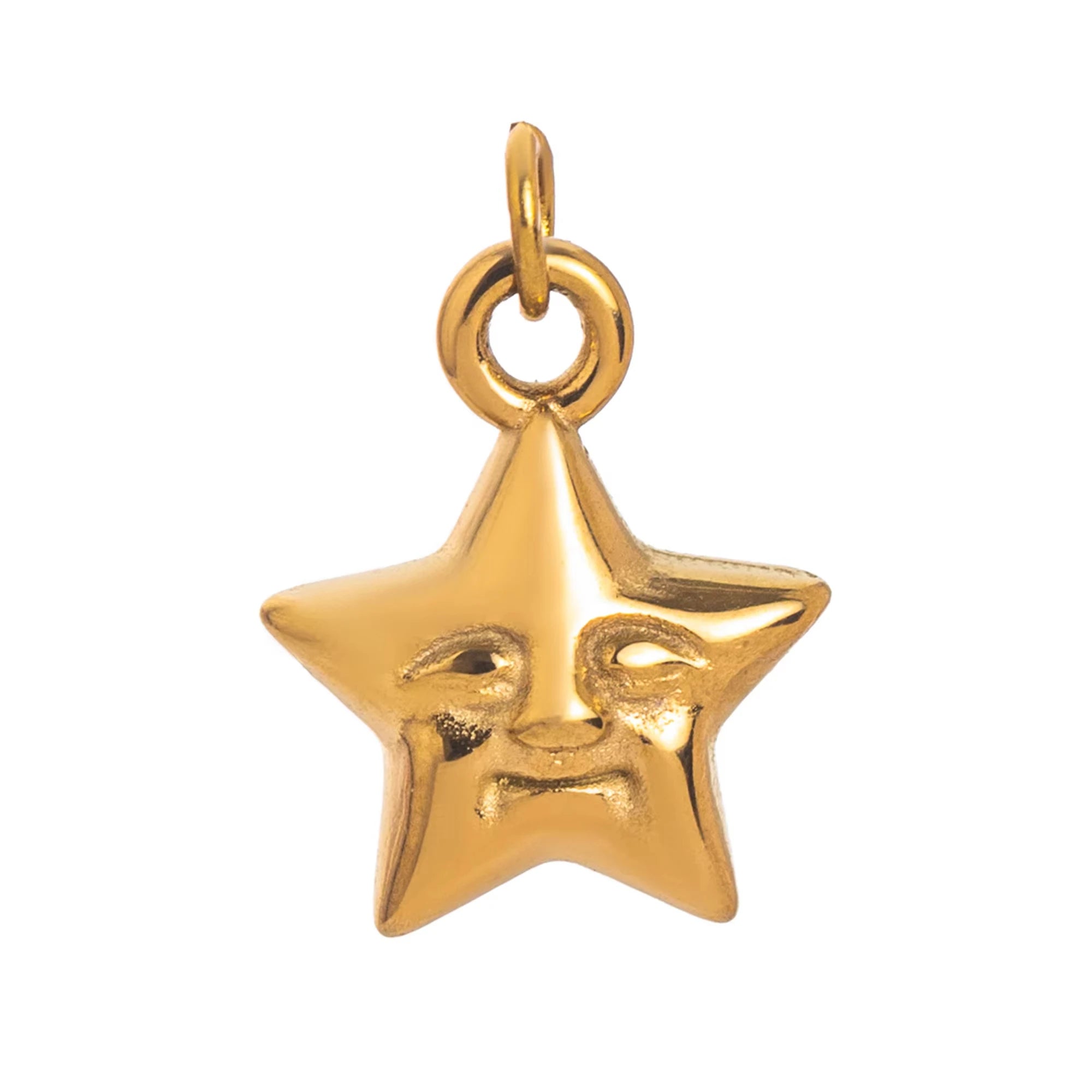 【DIY Pendant】Gold Plated Stainless Steel Charm Pendant - PS023