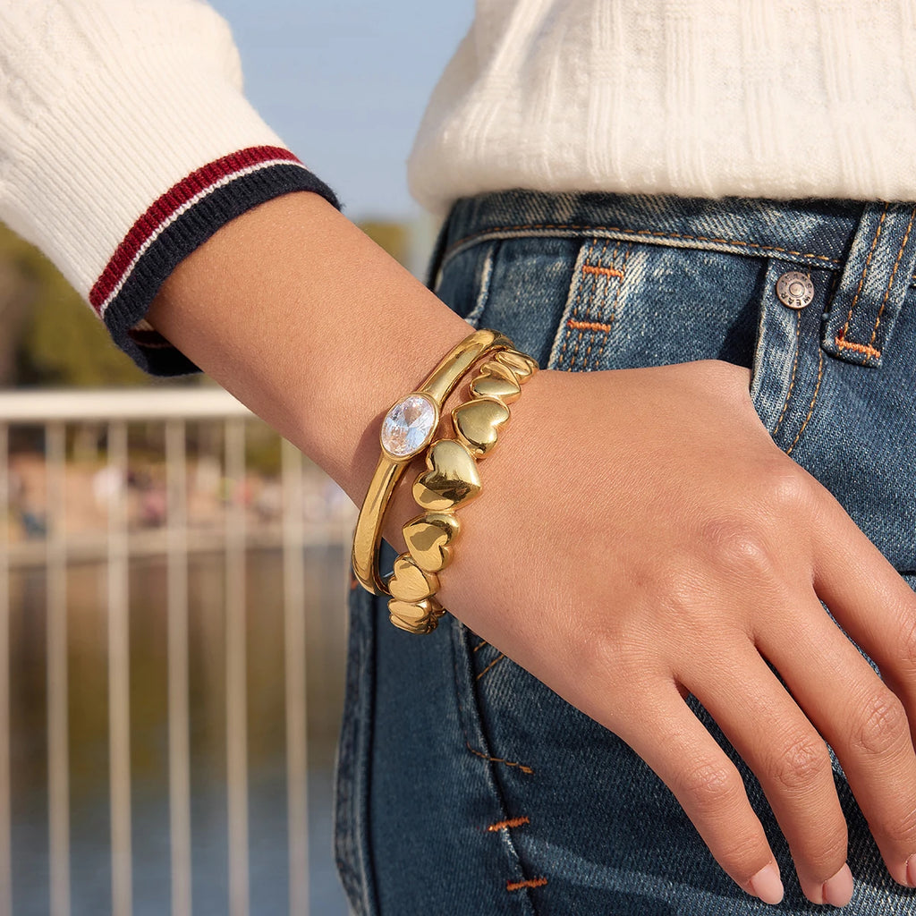 Heart Open Bracelet — Stainless Steel · PS316