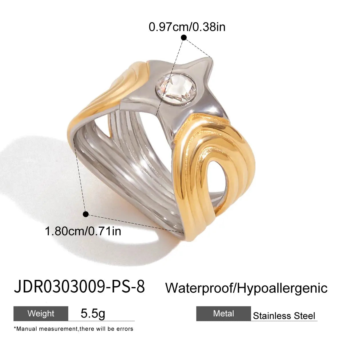Star Ring Stack — Stainless Steel