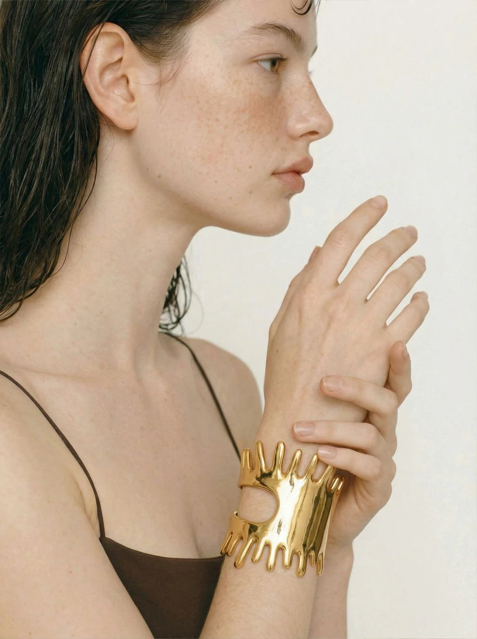 Geometric Bracelet — Gold-Plated Stainless Steel · PS962