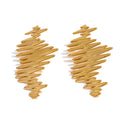 Geometric earrings in gold-plated stainless steel.