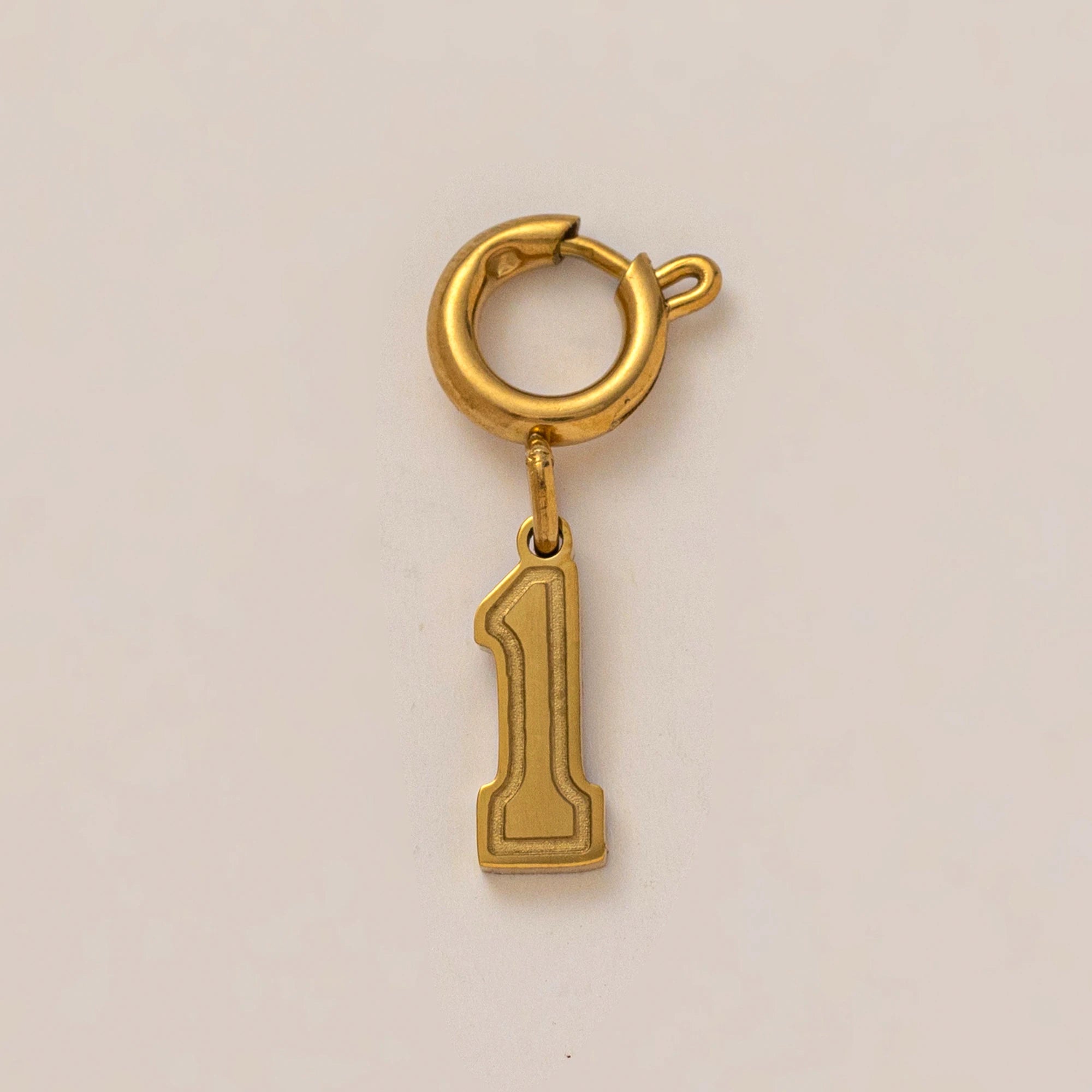 【DIY Pendant】Stainless Steel Number Charm Pendant - PS019