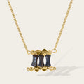 Chain Irregular Acrylic Pendant Necklace — 316L Stainless Steel · PS428