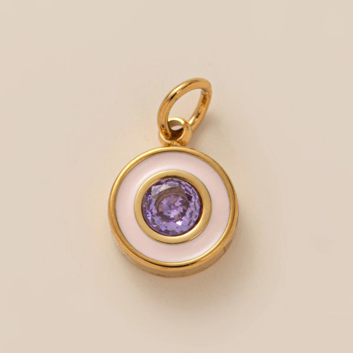 【DIY Pendant】Stainless Steel Birthstone Charm Pendant - PS008