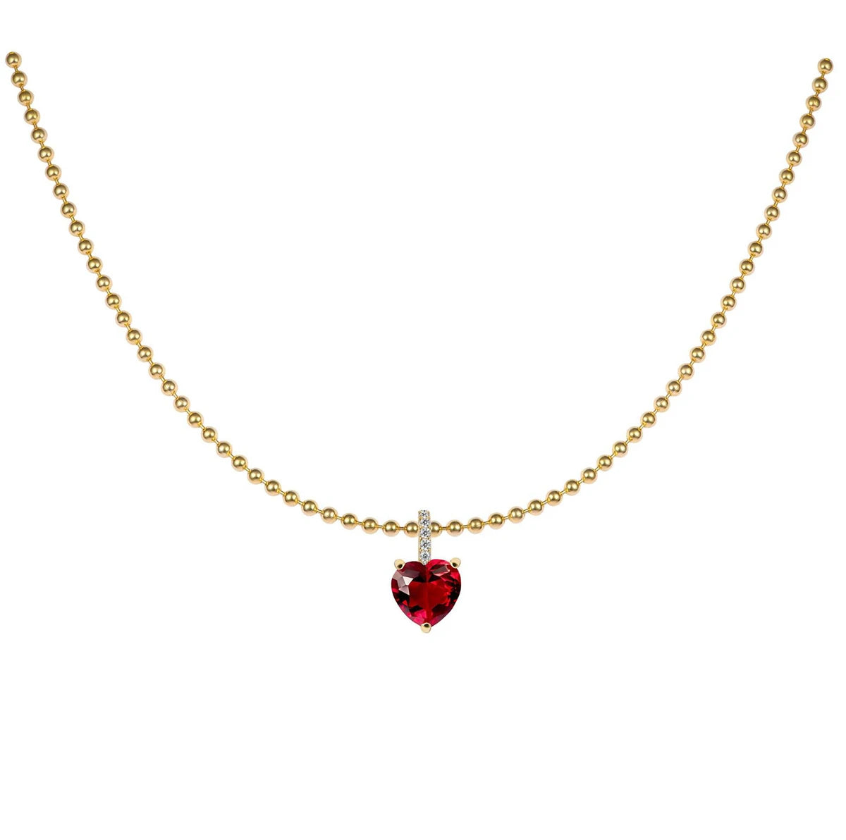 Zircon Necklace Grandmother Green Bead Chain Chocker Short Necklace Light Luxury Style Color Protection
