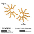 Flower Heart Earrings — Stainless Steel · PS307