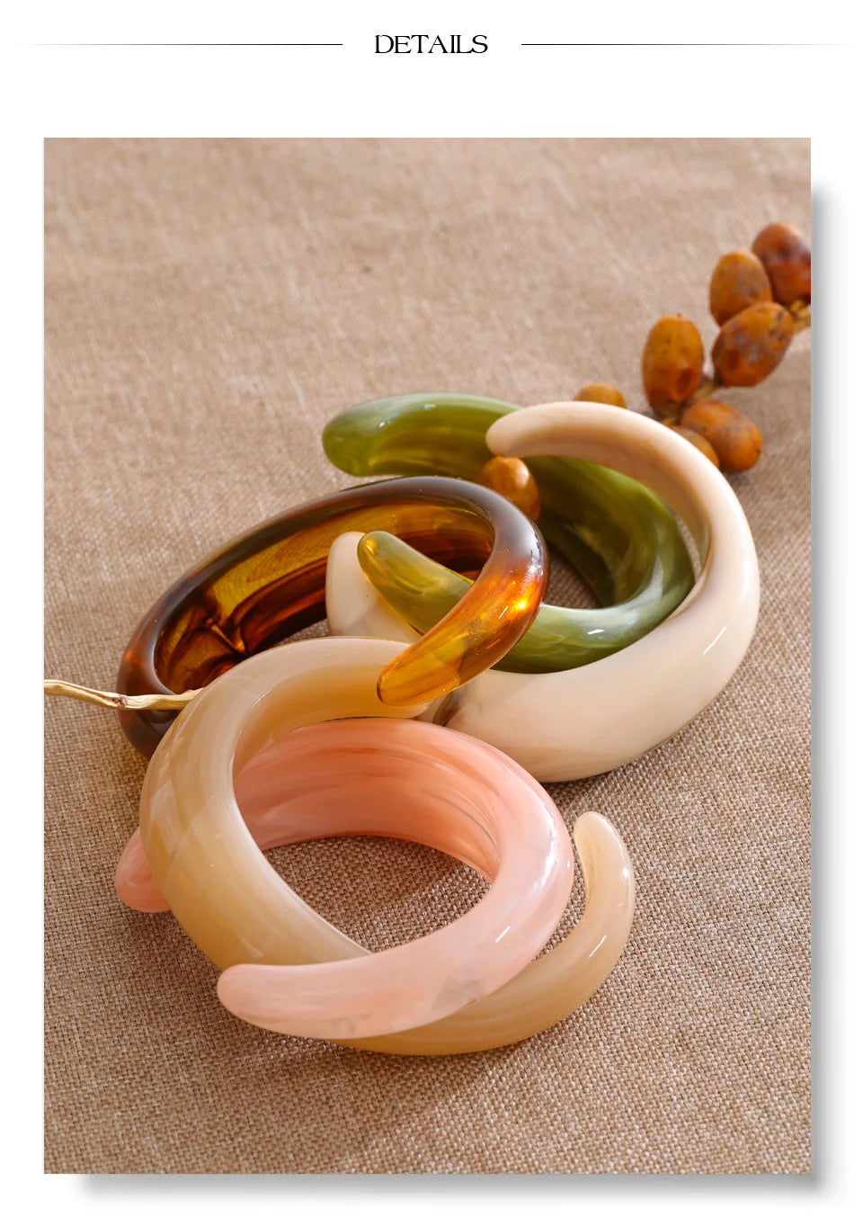 Resin Acrylic Geometric Bracelet — Resin with Acrylic · PA67