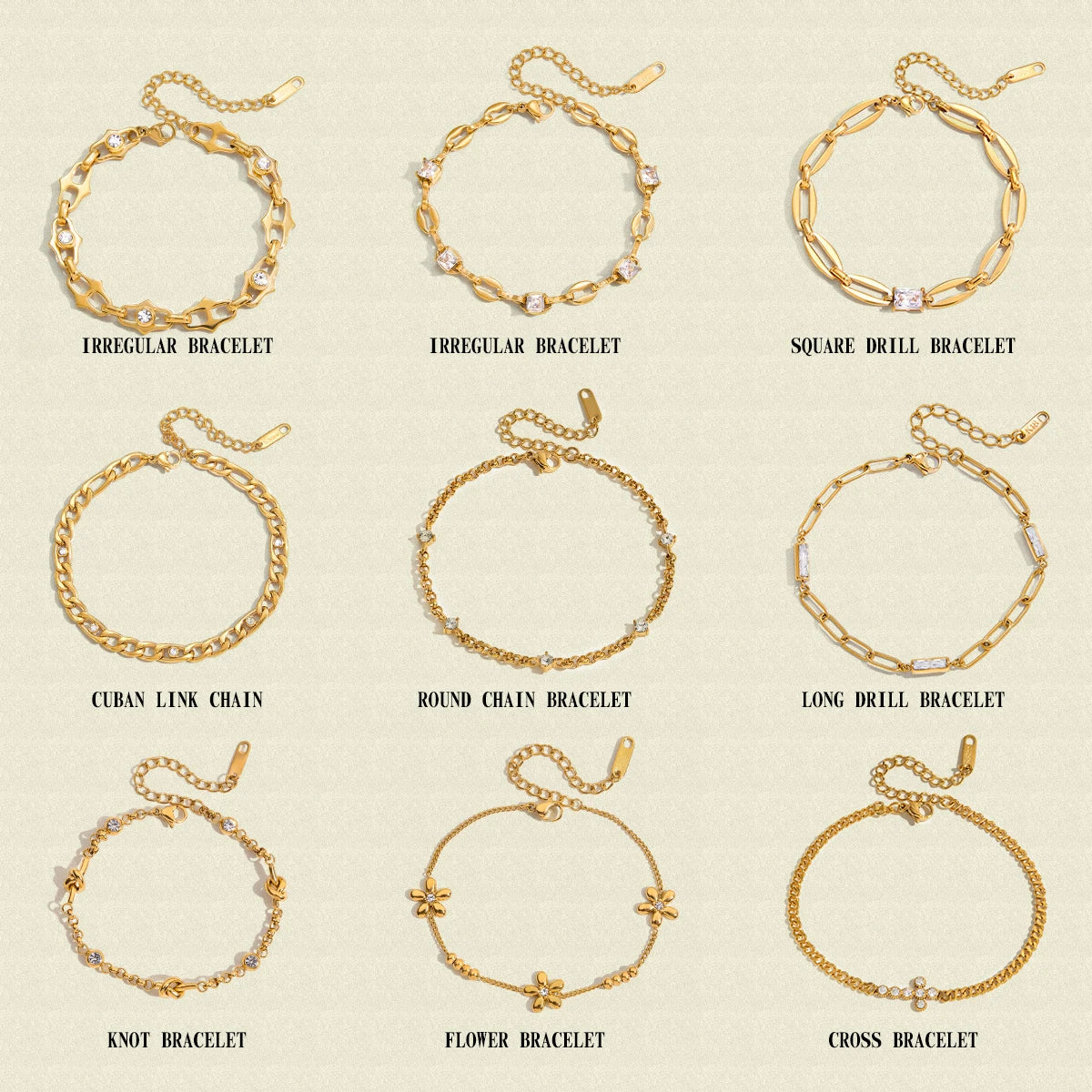 Cross Chain Bracelet — Stainless Steel · PS297