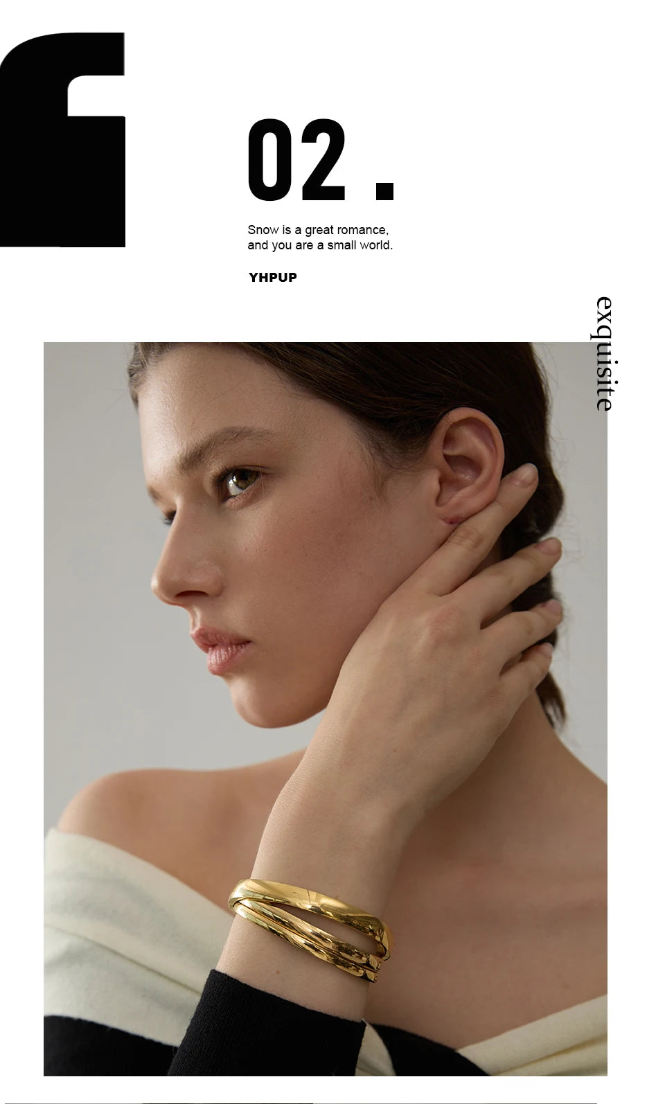 Geometric Bracelet — Gold-Plated 316L Stainless Steel · PS2202