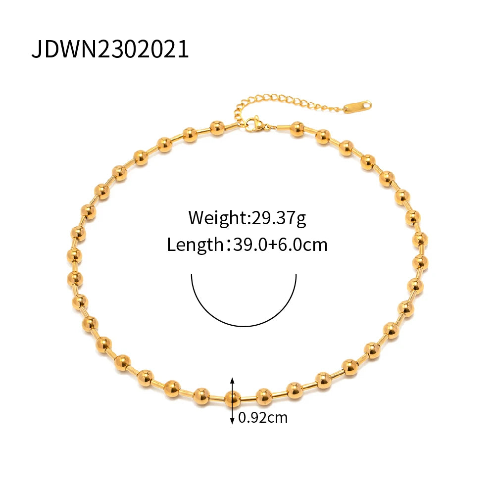 Bead Chain Necklace — Stainless Steel · PS280