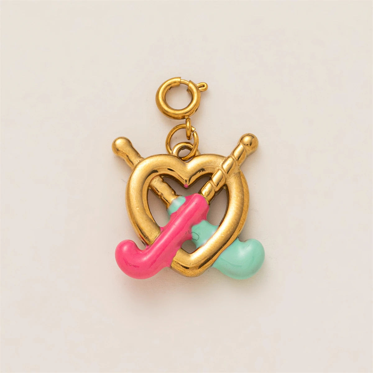 【DIY Pendant】Stainless Steel Colorful Charm Pendant - PS014