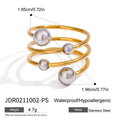Mixed Ball Bead Ring — Stainless Steel · PS326
